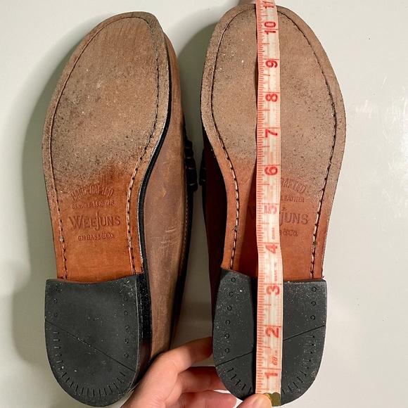 G.H. Bass Brown Leather & Camo Weejuns Penny Loafers Men's 8.5 D Shoes - Picture 9 of 16